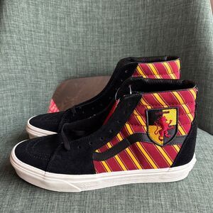 Vans x Harry Potter Gryffindor Sk8-Hi High Top Sneakers Black Red Gold 9M/10.5W